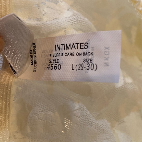 Christian Dior Intimates VTG 80’s French Vanilla Lace Bikini Panty #4560 LG NWT - Picture 10 of 12